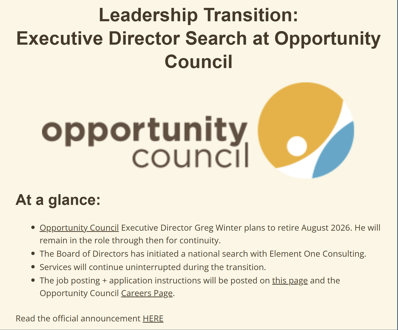 Opportunity Council Job Posting